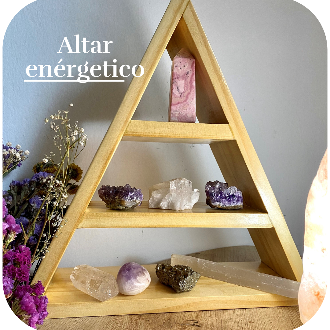 Altar energético de madera pequeño