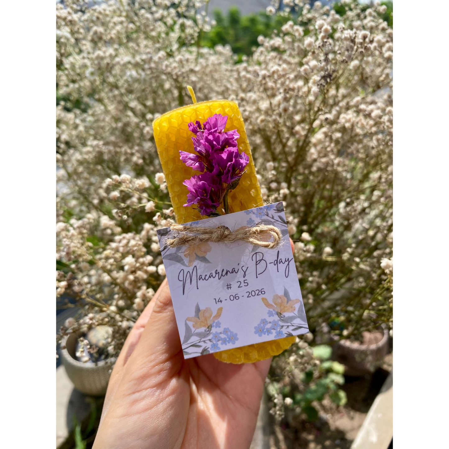 Velitas de miel para cumpleaños (Vuelta al Sol) ☀️🎉