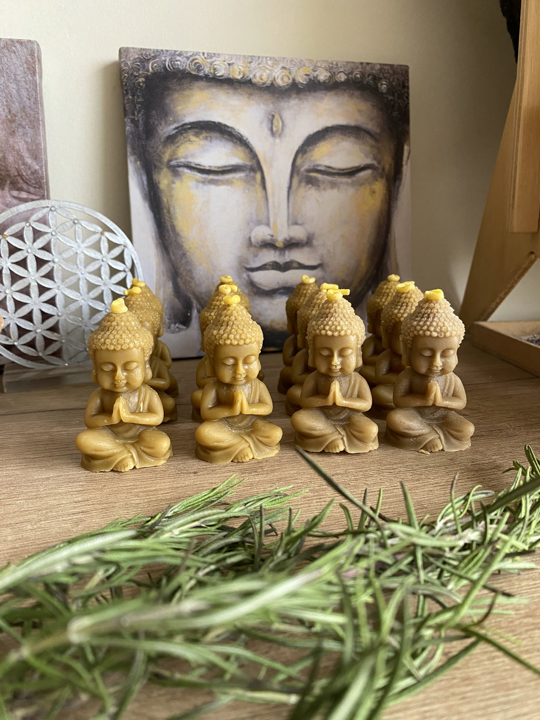 Mini velas de budita