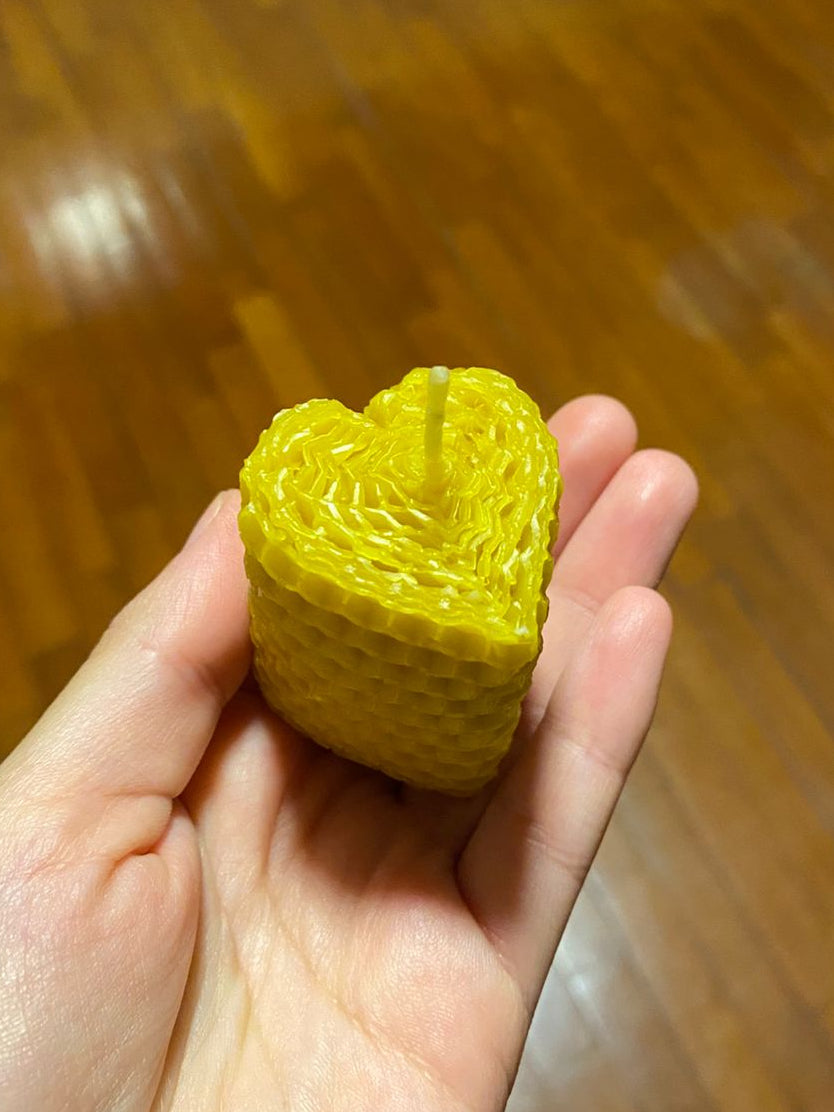Vela de miel - forma de corazón por mayor